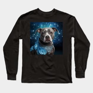 Blue Staffy Princess Long Sleeve T-Shirt